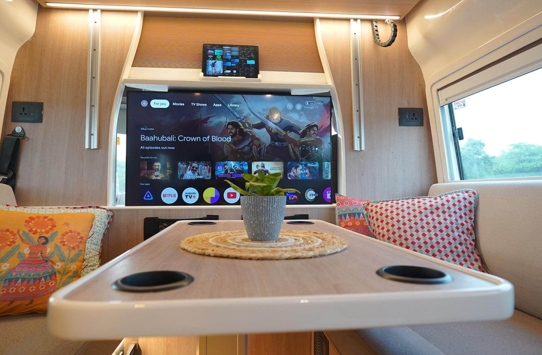 Luxury caravan interior